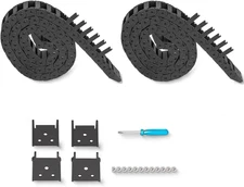 2Pcs 39.4Inch Drag Chain Cable Carrier Open Type R18 Wire Cable Chain for CNC Ro