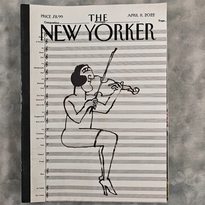 The New Yorker Apr 11 2022 Magazine Saul Steinberg Untitled 1967 Cover