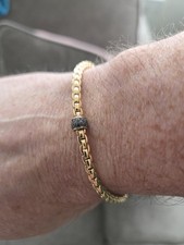 Fope Flex’it 18 Carat Rose Gold Unisex Bracelet With Black Diamond Pavè