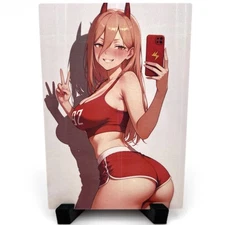 Chainsaw Man Power Sexy Hot Anime Waifu Girl Lewd Doujin Goddess Story Art Card