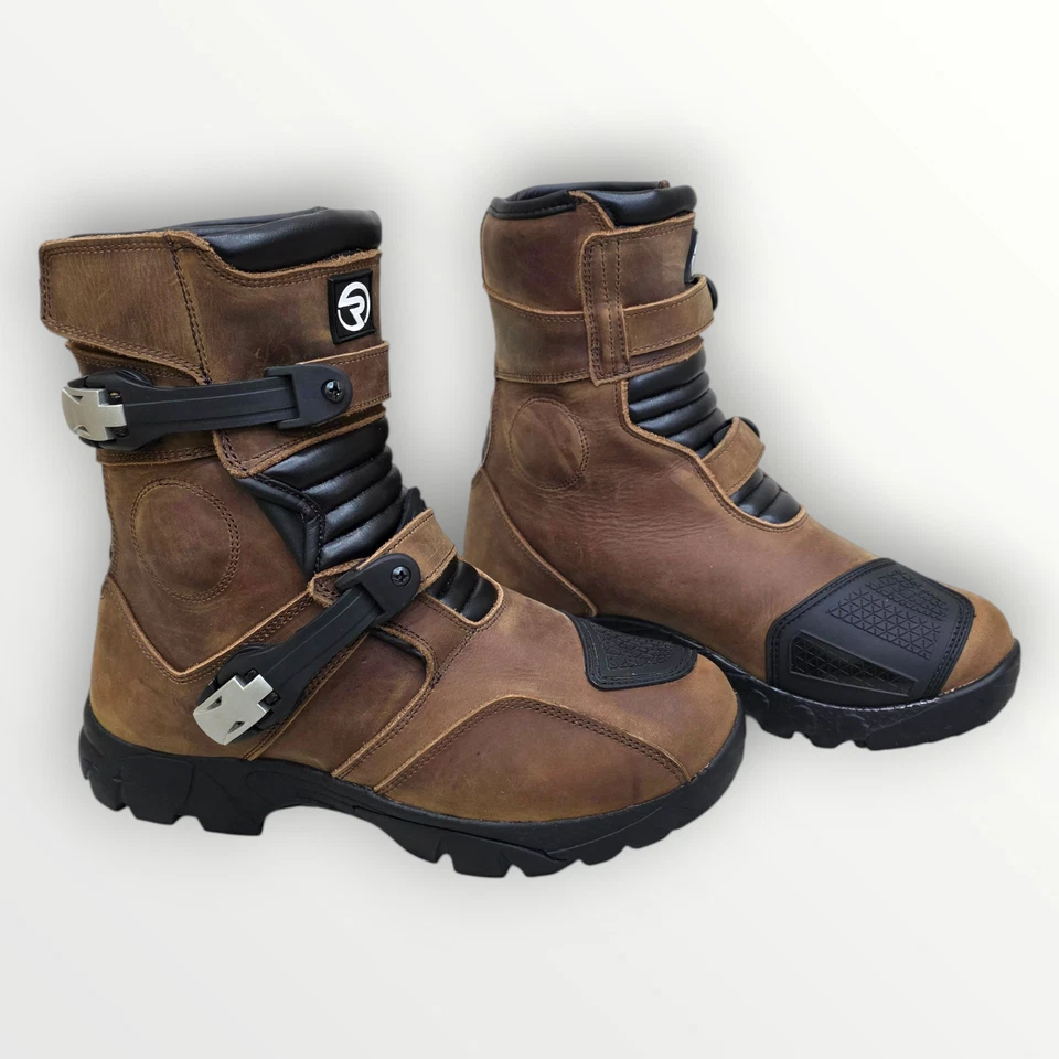 Кожаные мотоциклетные ботинки RADZ Collection Adventure для езды на мотоцикле - Изображение 2 из 4