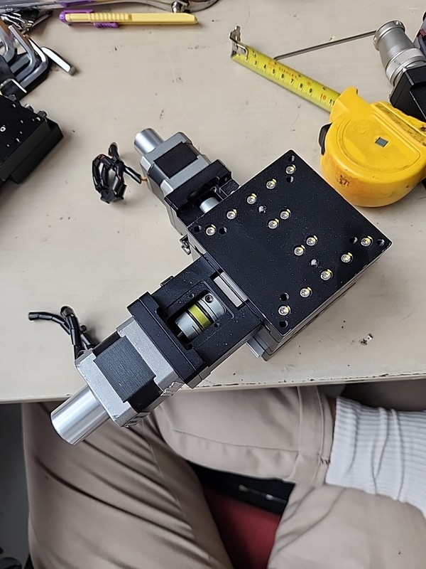 8 X 8cm Motorized XY Linear Positioning Stage Servo Dynamics Motor