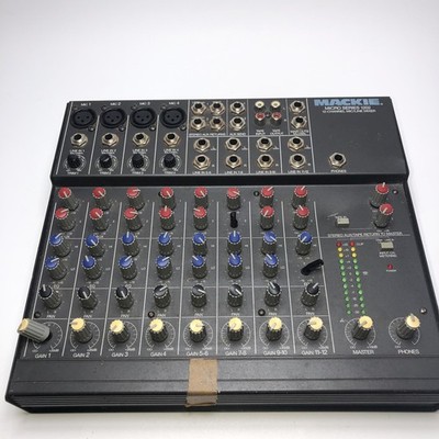 MACKIE MICRO SERIES 1202 12 CH MIC/LINE MIXER LOW NOISE HIGH HEADROOM Bent Nub