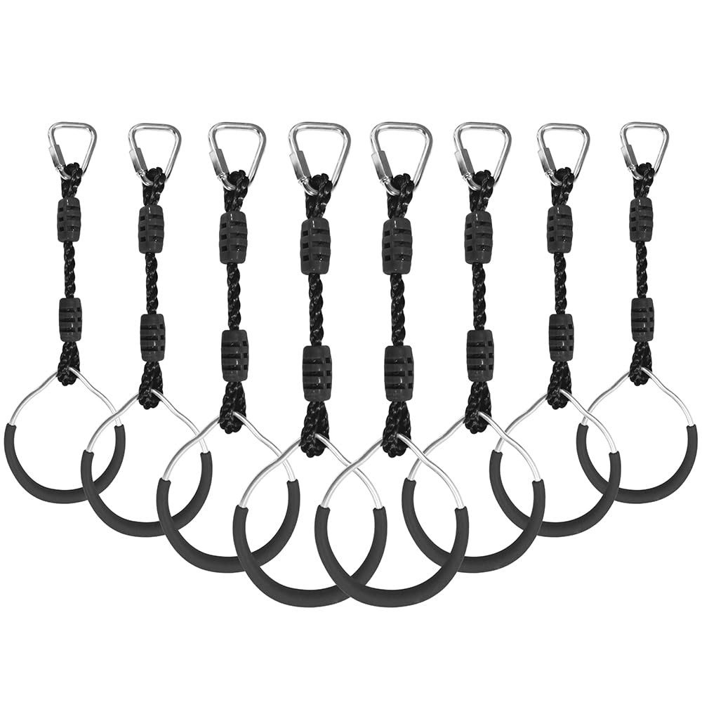 Colgante Ninja Gimnasia Anillo Columpio Mono Barra Escalada Puño Selva Para Ou...