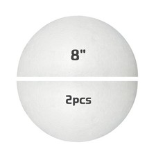 Large Styrofoam Half Balls 8 Inch,2PC White Foam Balls for Crafts, Giant Foam...