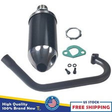 Exhaust Muffler Black For Predator 212cc 196cc Coleman CT200U Honda GX160 GX200