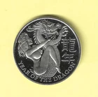 1 Troy oz. .999 Silver Year of The Dragon “Dragon & Lady”