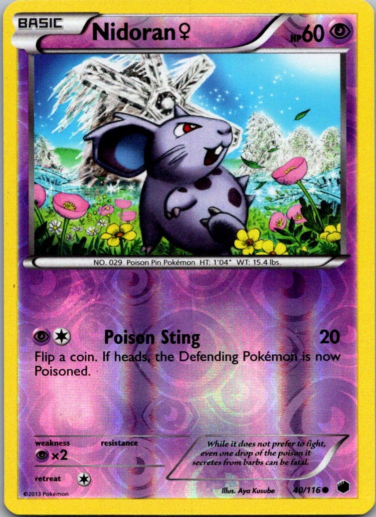 Nidoran F Common Plasma Freeze 40/116 NM