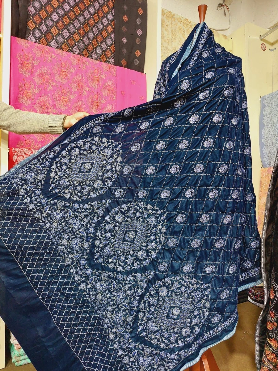 Bareeze Velvet Shawl Fully Embroidered Pakistani Original Brand Indian wedding