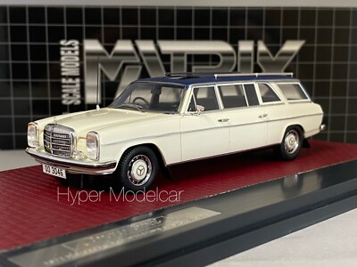Mercedes W114 LWB Crayford estate white (Matrix) 1:43