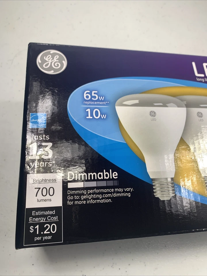 General Electric GE 4pk 10W Equivalent 65W BR30 LED Floodlight Bulb Soft White - Image 2 of 4