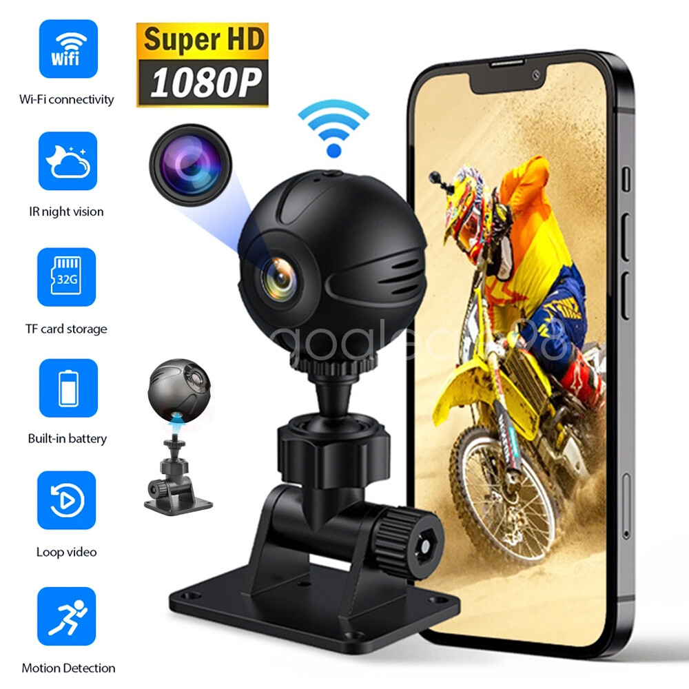 WiFi Mini Camera 1080P HD Wireless CCTV Indoor Home Security Cam Night Vision