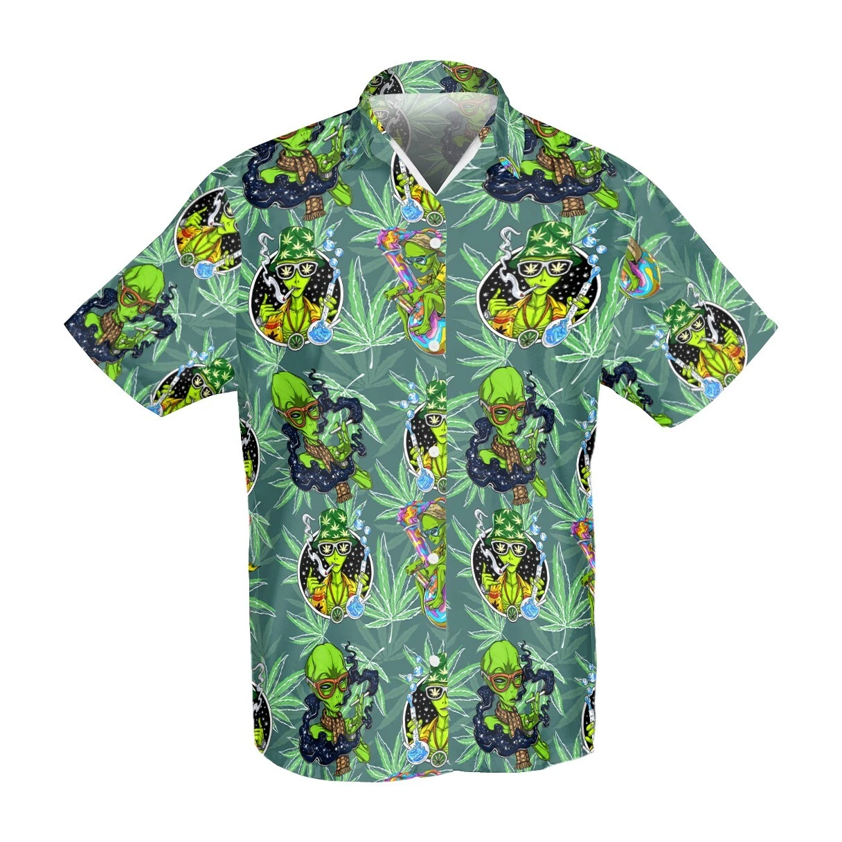 Alien Cannabis Tropical Hawaiian Shirt