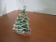 Stained Glass DECORATED CHRISTMAS TREE Ornament