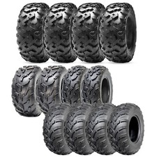 Full Set 4 ATV Tires 25x8-12 25x10-12 6PLY MUD All Terrain Front Rear Tire Set