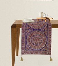 Home Dekorative Seide Tischläufer Brokat Stickerei Vintage Läufer 16" x 72" Zoll