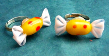 vintage art glass candy ring