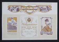 Plate HEILIGENSTEINER VIENNA Art Nouveau Art Nouveau no Mucha poster 1900