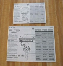 Set of 2 Sony Playstation 1 and Sony Playstation 2 Console Instruction Manual