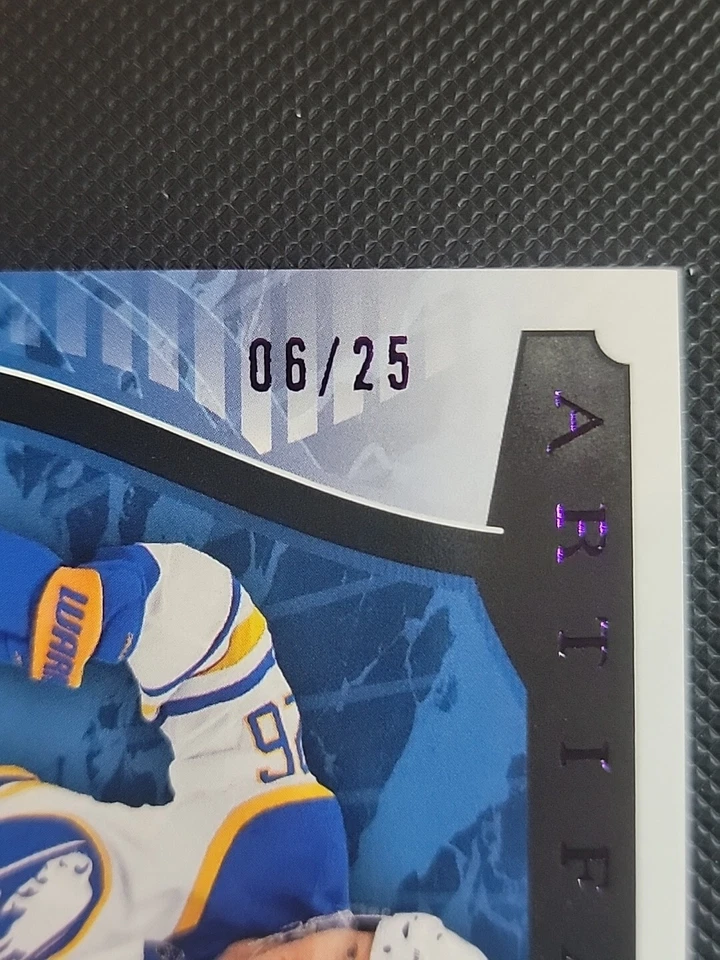 2023-24 Upper Deck ARTIFACTS Rasmus Dahlin #26 PURPLE /25 Buffalo Sabres - Image 3 of 3
