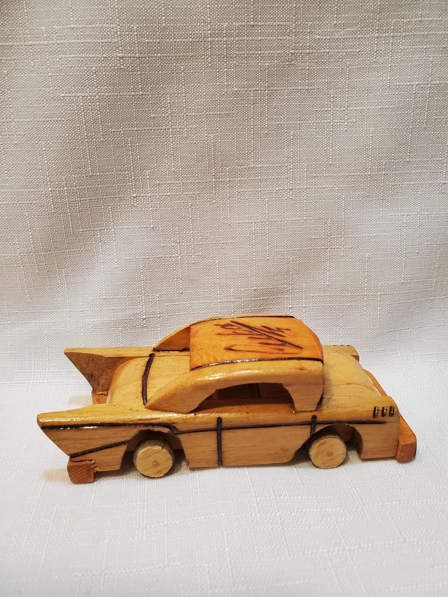 Vintage Cuban Hand Made Wooden Toy Car Souvenir Cuba | eBay