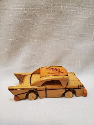 Vintage Cuban Hand Made Wooden Toy Car Souvenir Cuba | eBay