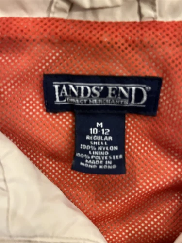 Chaqueta Cortavientos Para Hombre Land's End Talla M Abrigo Ligero Caqui image 12