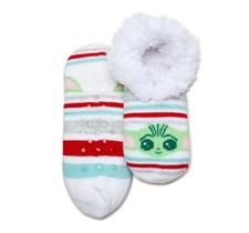 Disney Star Wars Mandalorian Baby Yoda Women's Slipper Socks Size 4-10 BRAND NEW