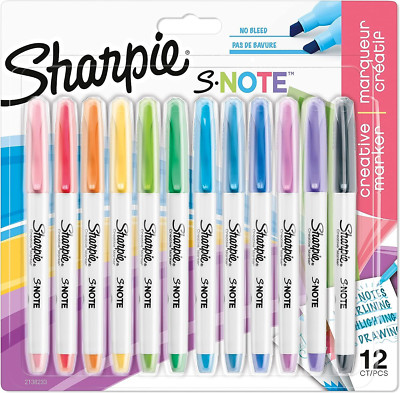 Sharpie S-Note Textmarker Stifte | Teil Kunst Marker Stift, 12 Stück