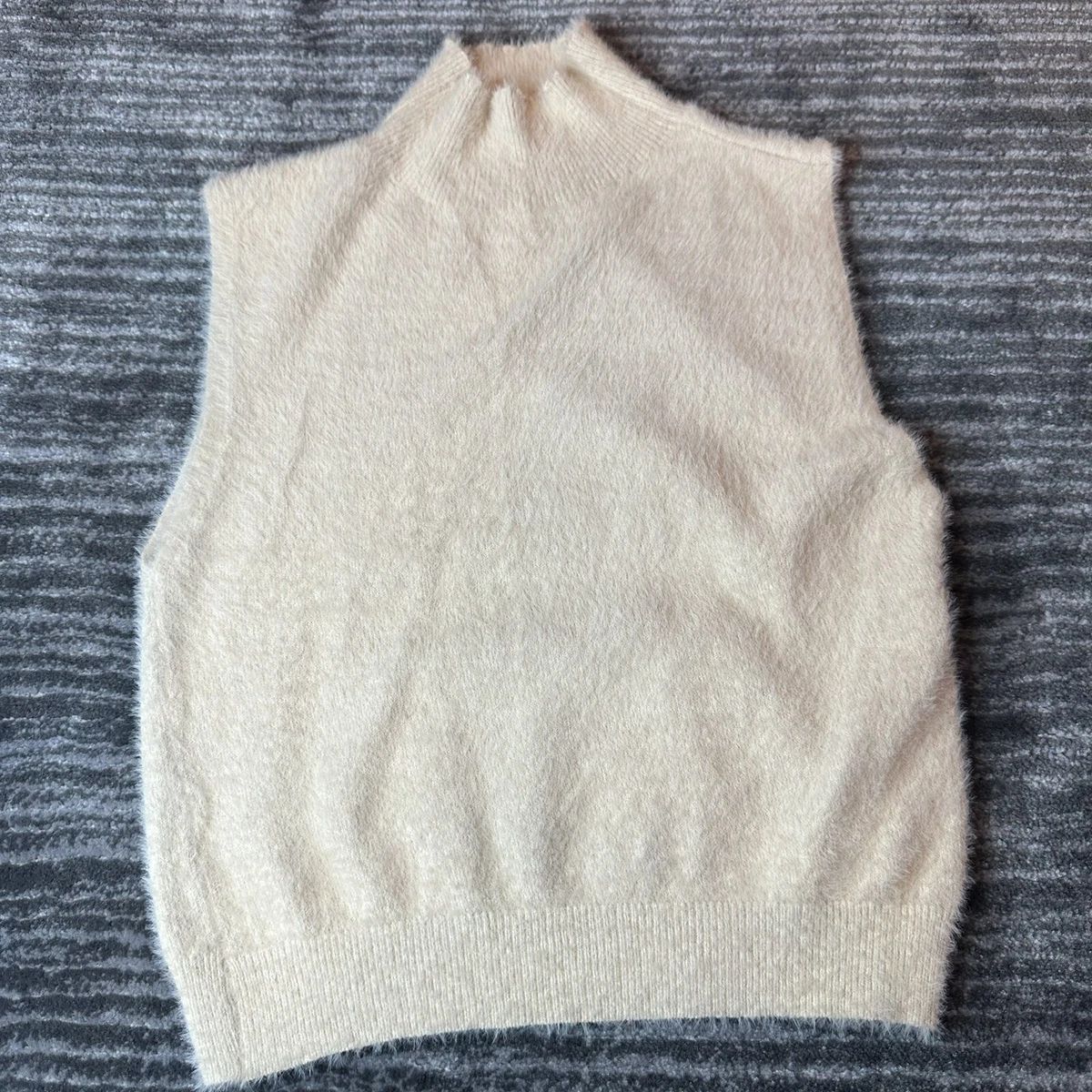 Fuzzy shop sweater vest