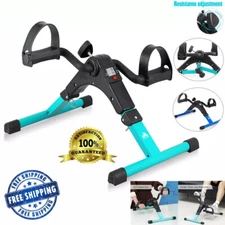 3 in1 Folding Mini Pedal Exercise Bike Arm Resistance Cycle Fitness Exerciser