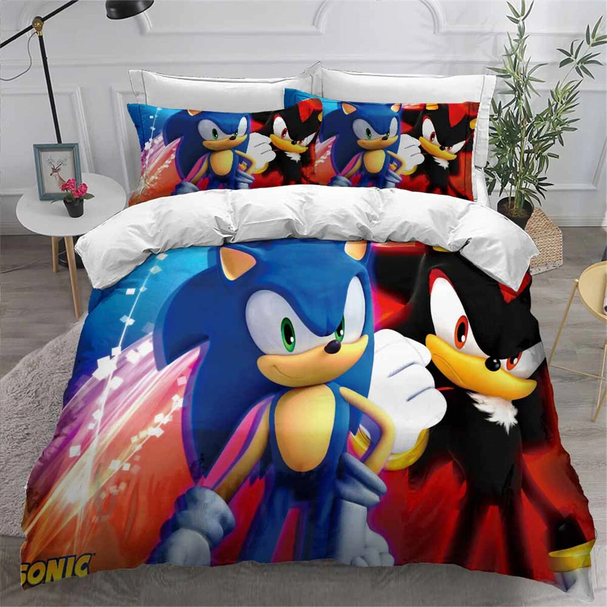 Sonic The Hedgehog Bedding Set, Bedroom Decoration