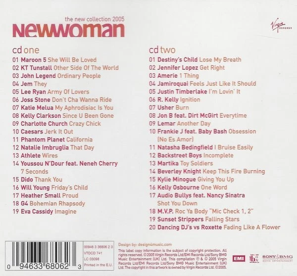 New Woman - Collection 2005 - 2 CD, John Legend, Jem, Charlotte Church, Lee Ryan - Bild 2 von 2