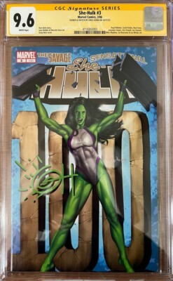 She-Hulk #3 9.6 CGC SS Signed By Greg Horn w/Sketch! KEY: TVA/LOKI Season 2 Keys