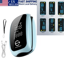 Oximeter Pulse Fingertip SpO2 Heart Rate Monitor Blood Oxygen Saturation Monitor