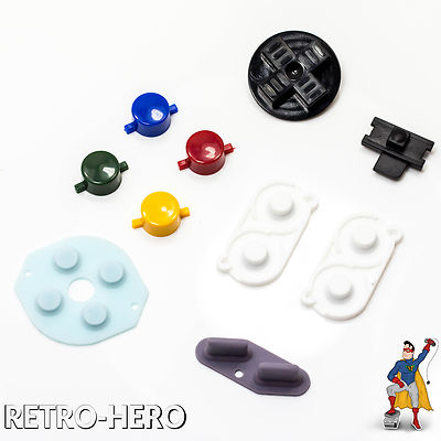 Game Boy Zero Buttons Conductive Rubber Pi RetroPie Knöpfe Gummipads GBZ SNES