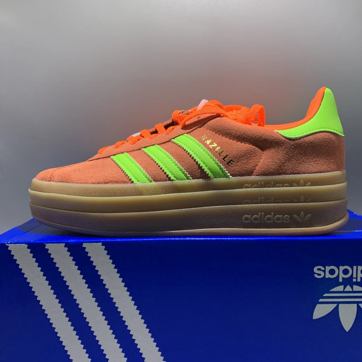 WMNS Adidas Gazelle Bold | Platform | Solar Orange | H06126 | Size 7 | eBay