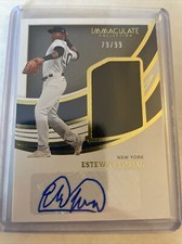 2022 Immaculate ESTEVAN FLORIAL Auto Jersey /99 New York Yankees Jumbo Socks Sig