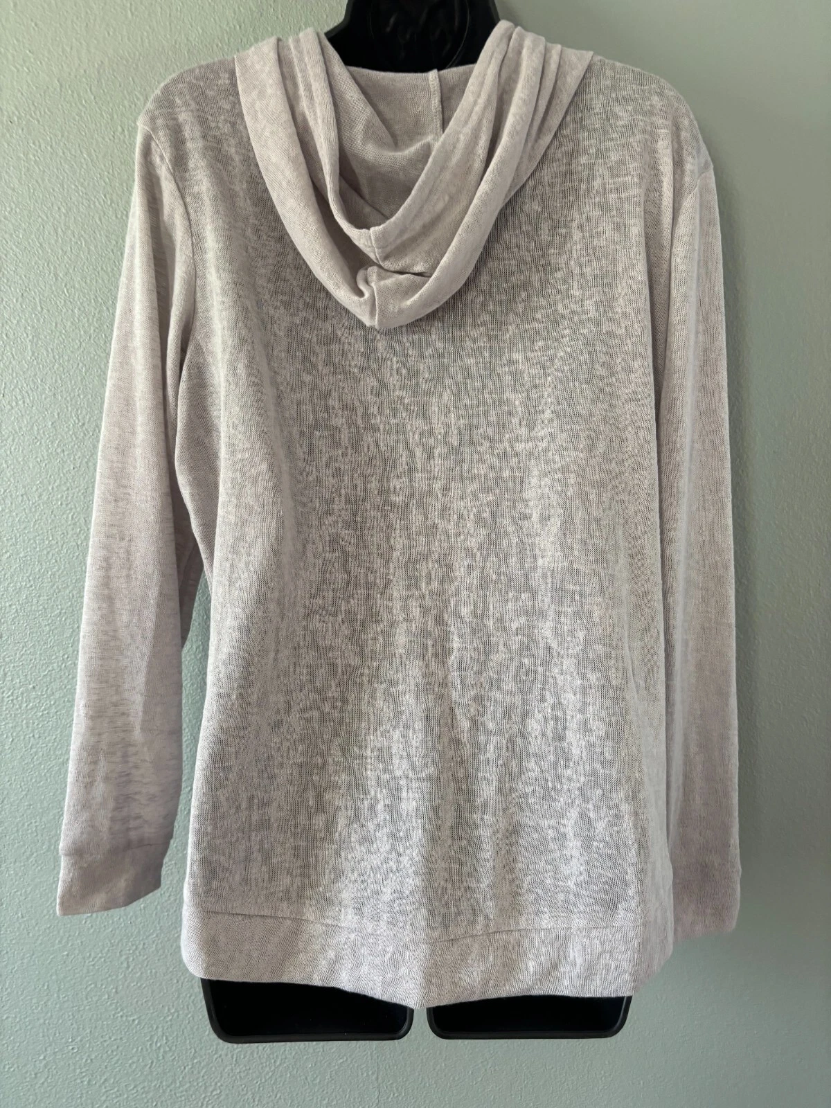 VETEMENTS Felpa con cappuccio da donna resistente alle intemperie semi trasparente a maniche lunghe taglia small