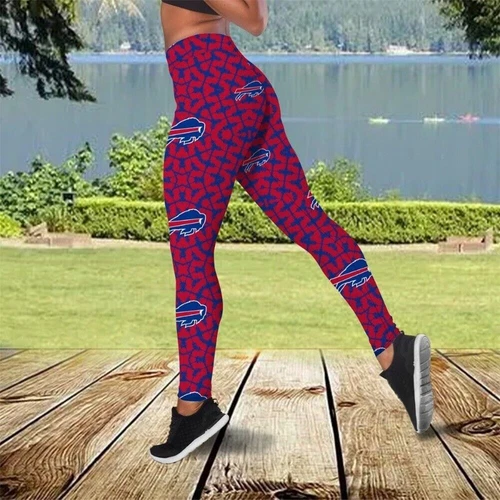 Bills Football Leggings, Buffalo Football Leggings Yoga Pants Gifts, Game Day Football Leggings