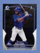 2023 Bowman Chrome Prospects Ronny Simon #BCP-112 Tampa Bay Rays