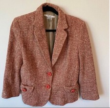 Zara Soft Tweed Blazer Jacket. Size 10