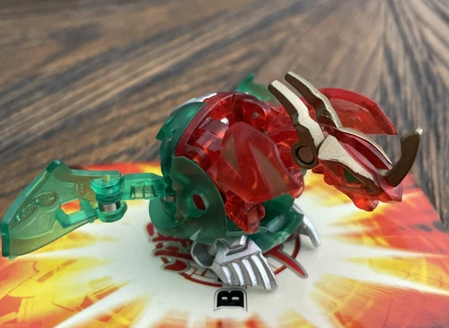 HTF BAKUGAN Translucent Pyrus/Ventus MUTANT MERCURY DRAGONOID SM/SEGA Rare Gc