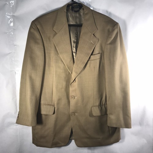 men’s suit Blazer size 40 R brown pockets narrow notch Gianfranco