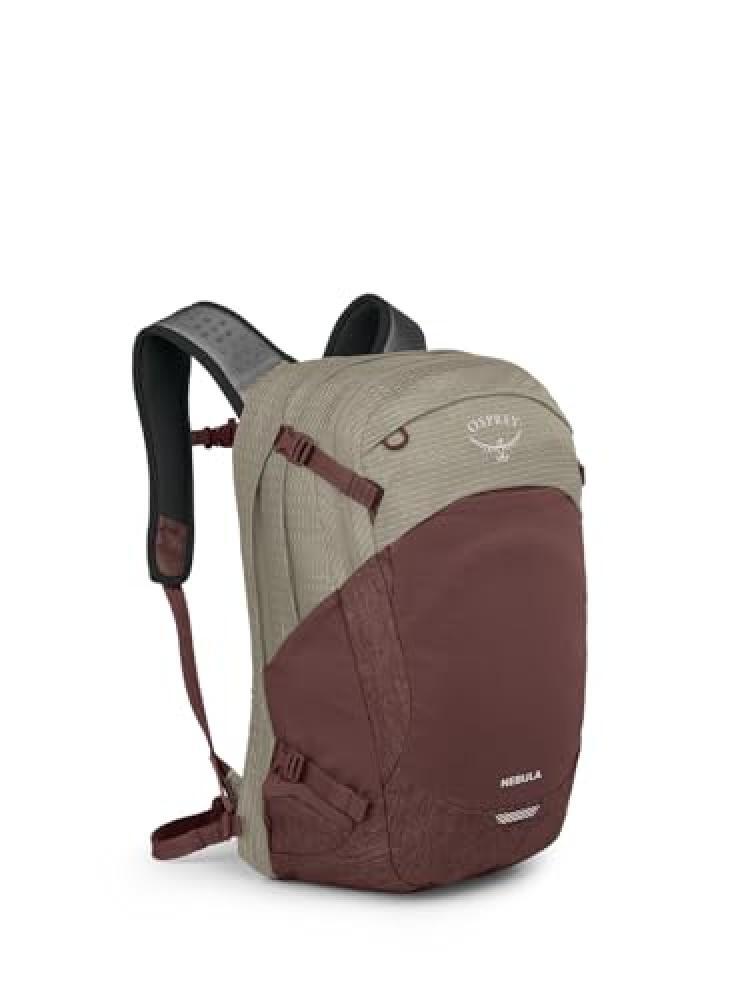 (TG. Taglia unica) Osprey Nebula Unisex Lifestyle Backpack Sawdust Tan/Raisin Re