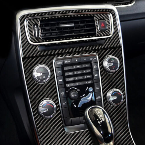 For Volvo S60 V60 2012-2020 carbon fiber central console Gear