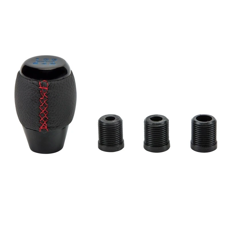 Botão de câmbio de transmissão manual de carro 5 velocidades liga de alumínio preto - Imagem 2 de 4