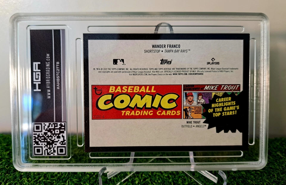 2022 Topps Heritage #73TC-4 Wander Franco 1973 Comics HGA Gm Mnt 9.5! Custom Art - Image 3 of 3