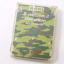 PS2 Memory Card 8MB HORI Logo Camouflage Meisai Playstation 2 Made in Japan 0325