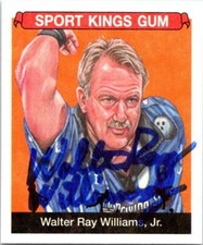 Walter Ray Williams autographed bowling card 2018 Sage Sport Kings #3 Mini